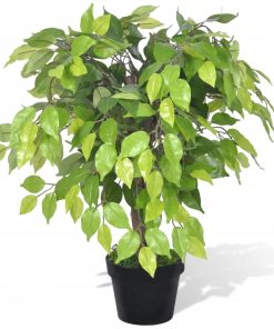 Ficus pitic artificial cu ghiveci, 60 cm