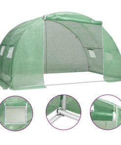 vidaXL Seră, 8 m², 2 x 4 x 2 m