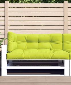 vidaXL Perne de paleți, 3 buc, verde aprins, material textil