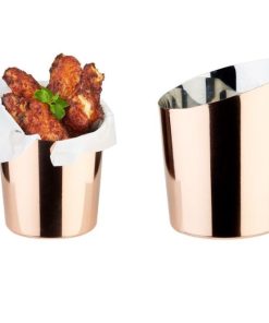 Cos servire inox aspect cupru APS 9.5 x 11.5 cm 0.45 L