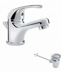 Baterie lavoar monocomanda Gala Onis crom lucios cu ventil