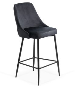 Scaun de bar negru, fix, clasic, modern ABS 143