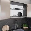 Scurgator, picurator vase, model 701, din otel, pentru latime exterioara corp 600 mm, finisaj gri aluminiu