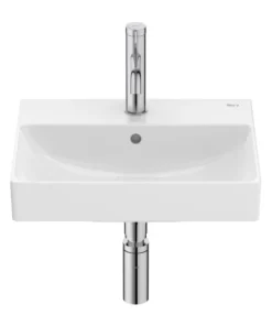 Lavoar suspendat Roca Ona 45x36 cm Fineceramic alb lucios Supraglaze