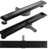 Rigola scurgere dus REA Neox Pro 80 cm Negru Mat