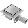 Rigola scurgere dus REA Neo 12x12 cm Nichel Mat