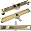 Rigola scurgere dus REA Pure Neo Mirror Auriu Lucios 90 cm