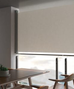 vidaXL Copertină laterală retractabilă de terasă, crem, 160x300 cm