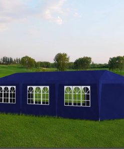 vidaXL Cort de petrecere, albastru, 3 x 9 m