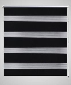 Jaluzea tip zebră, 70 x 120 cm, negru