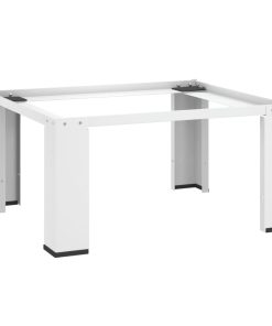 vidaXL Suport pentru mașina de spălat, alb