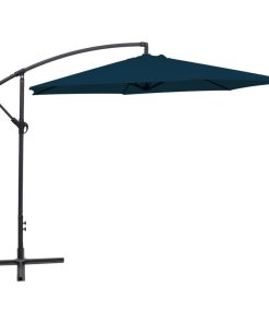 vidaXL Umbrelă de soare de grădină în consolă, albastru, 3 m