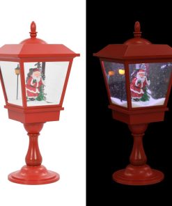 vidaXL Lampă cu moș Crăciun cu piedestal, LED, 64 cm