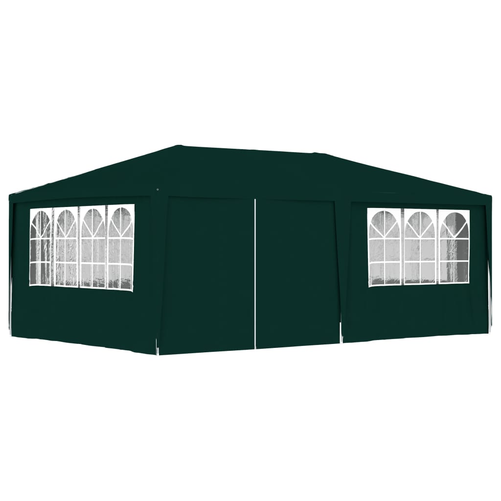 vidaXL Cort de petrecere profesional cu pereți verde 4 x 6 m 90 g/m²