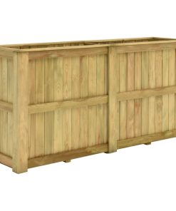 vidaXL Jardinieră înaltă, 196 x 50 x 100 cm, lemn de pin tratat