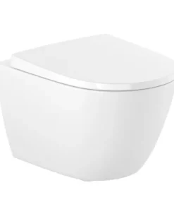 Vas WC suspendat Roca Ona compact rimless alb lucios 48x36 cm Supraglaze