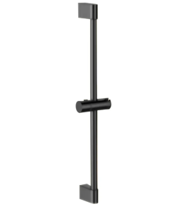 Bara de dus cu suport para Rea 70 cm Negru Mat