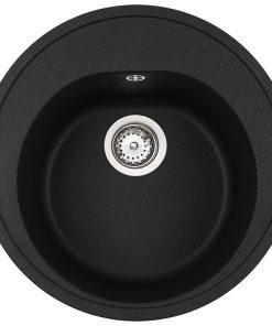 Chiuveta bucatarie tegranit Teka Centroval 45 TG rotunda d 510mm Schwarzmetallic
