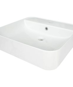 Lavoar baie suspendat alb 50 cm, dreptunghiular, Deante Hiacynt New