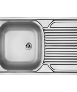Chiuveta bucatarie inox cu picurator crom leinen, Deante Tango