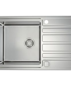 Chiuveta bucatarie inox satin cu picurator, reversibila, Alveus Rando 30