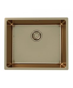Chiuveta bucatarie inox culoare cupru, montare sub blat, Alveus Monarch Kombino 50
