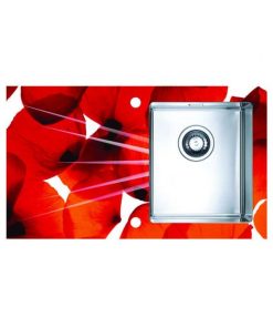 Chiuveta bucatarie inox satinat cu sticla securizata, cuva dreapta, Alveus Karat 10