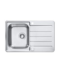 Chiuveta bucatarie inox satin cu picurator, reversibila, Alveus Line Max 80