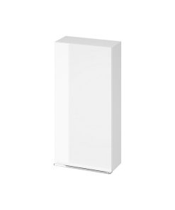 Dulap baie suspendat Cersanit Virgo, o usa, 40 cm, alb cu manere cromate
