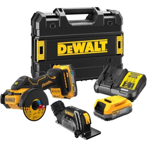 Fierastrau Circular DeWalt DCS438E2T 76 mm Brushless XR de 18 V - 1 X POWERSTACK