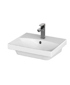 Lavoar baie suspendat alb 50 cm, dreptunghiular, Cersanit City