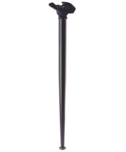 Picior de masa inclinat X-Line, pliabil, reglabil, finisaj negru mat, H:710 mm, D:40 mm