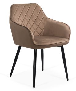 Scaun dining maro din catifea elegant si confortabil cu picioare stabile BUC 258