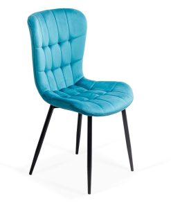 Scaun living tapitat catifea BUC 247 turcoaz