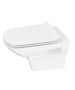 Set vas wc suspendat rimless cu capac soft close si easy off Cersanit, Carina