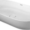 Lavoar tip bol Duravit Luv 80x40cm fara orificiu baterie fara preaplin montare pe blat