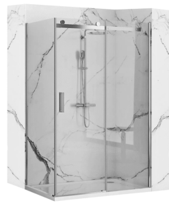 Cabina de dus glisanta Rea Nixon 80x120 cm Crom