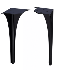 Set picioare spate pentru mobilier Oristo Louis 27.5 cm Negru