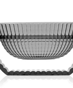 Bol decorativ Kartell U Shine design Eugeni Quitllet 29x14cm fumuriu transparent