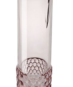 Carafa Kartell Jellies Family design Patricia Urquiola d 12.5cm h30cm roz transparent