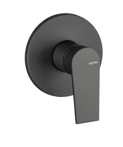 Baterie incastrata pentru dus Vema Timea Negru Mat