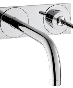 Baterie lavoar Axor Uno levier joystick de perete pipa 165mm fara ventil montaj incastrat necesita corp incastrat