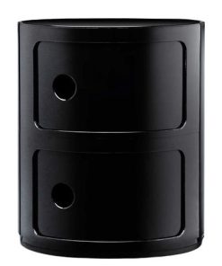 Comoda modulara Kartell Componibili 2 design Anna Castelli Ferrieri negru