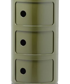 Comoda modulara Kartell Componibili 3 design Anna Castelli Ferrieri verde