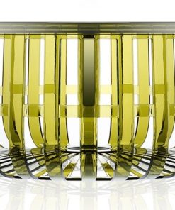 Masuta Kartell Panier design Ronan & Erwan Bouroullec 61cm h 21cm verde transparent