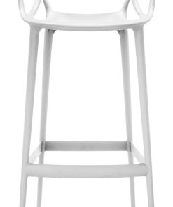 Scaun inalt Kartell Masters Stool design Philippe Starck & Eugeni Quitllet 75cm alb