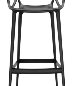 Scaun inalt Kartell Masters Stool design Philippe Starck & Eugeni Quitllet 75cm negru