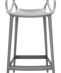 Scaun inalt Kartell Masters Stool design Philippe Starck & Eugeni Quitllet 65cm gri