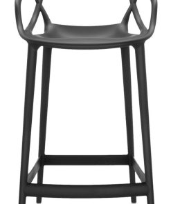 Scaun inalt Kartell Masters Stool design Philippe Starck & Eugeni Quitllet 65cm negru