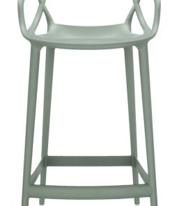 Scaun inalt Kartell Masters Stool design Philippe Starck & Eugeni Quitllet 65cm verde salvie